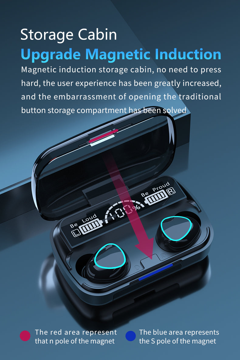 M10 Wireless Bluetooth Earbuds & Headphones Bluetooth Earphones (random Color )