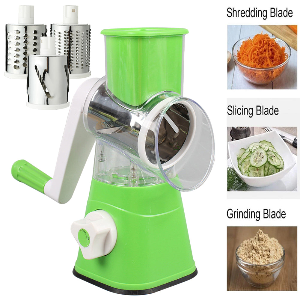 Manual Vegetable Cutter Slicer Multifunctional Round Slicer Table Top Food Processor Blender Cutter( Random Color )