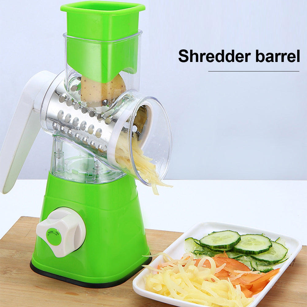 Manual Vegetable Cutter Slicer Multifunctional Round Slicer Table Top Food Processor Blender Cutter( Random Color )