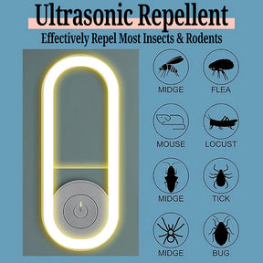 Ultrasonic Mosquito Repellent Light | Portable Electronic Insect Killer (random Color)