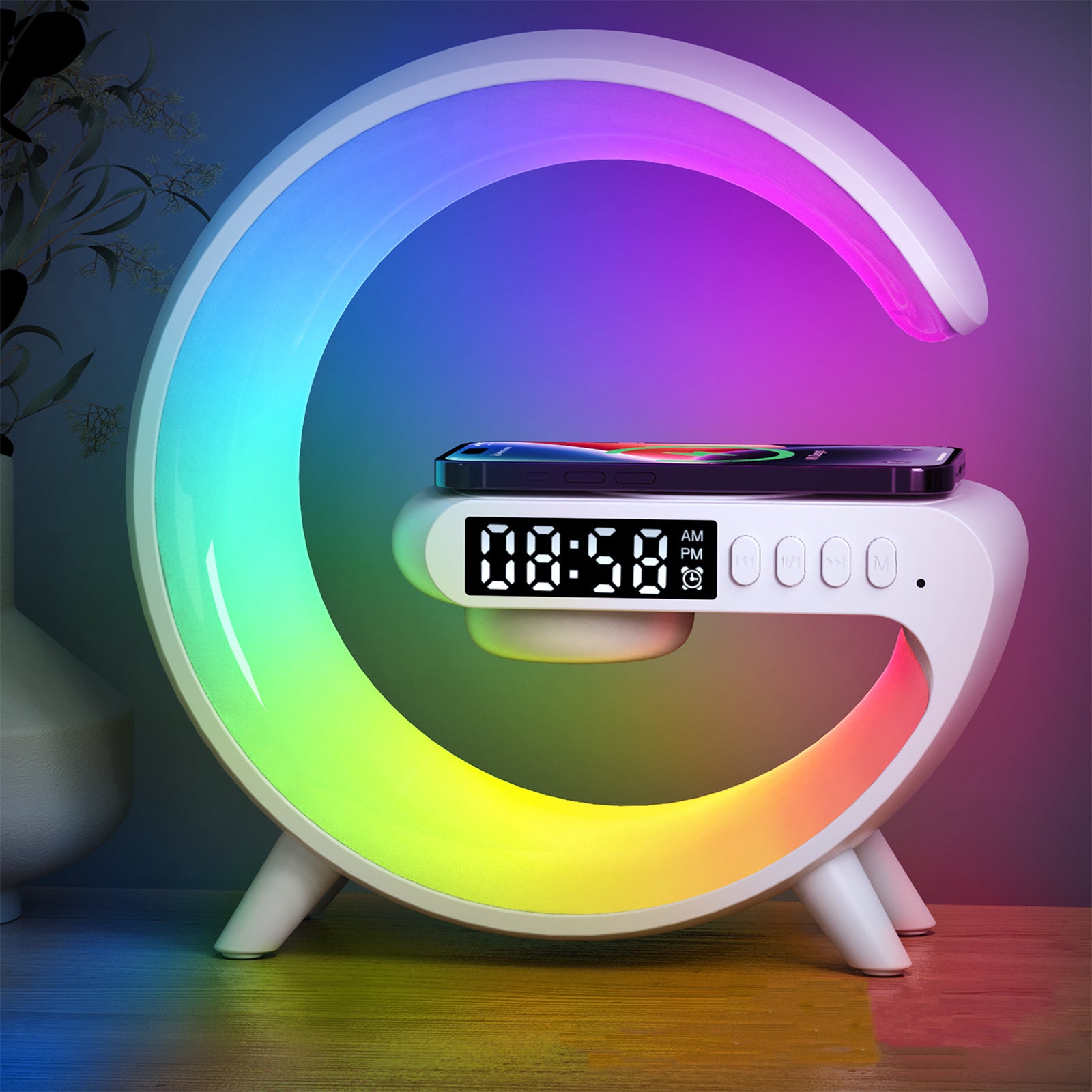 G-LAMP Bluetooth Speaker | Clock | Fast Wireless Charging