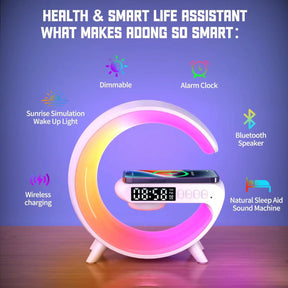 G-LAMP Bluetooth Speaker | Clock | Fast Wireless Charging