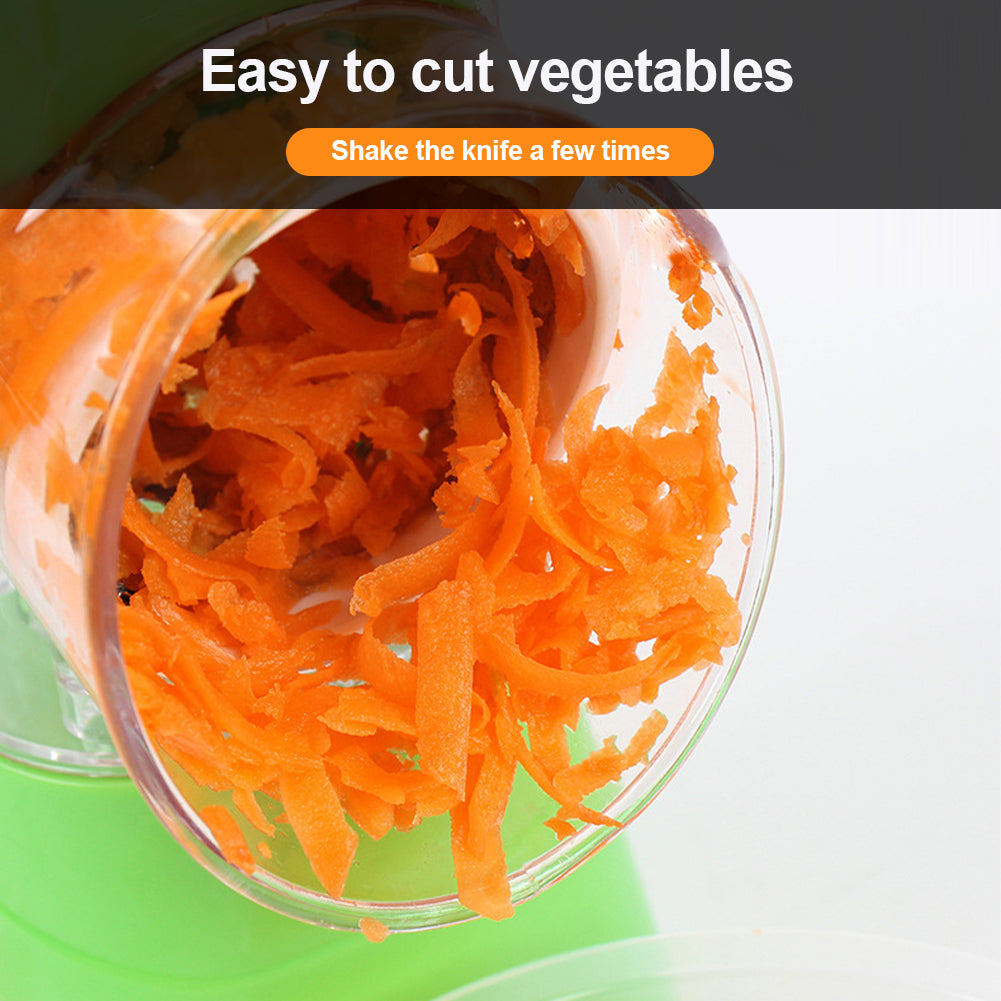 Manual Vegetable Cutter Slicer Multifunctional Round Slicer Table Top Food Processor Blender Cutter( Random Color )