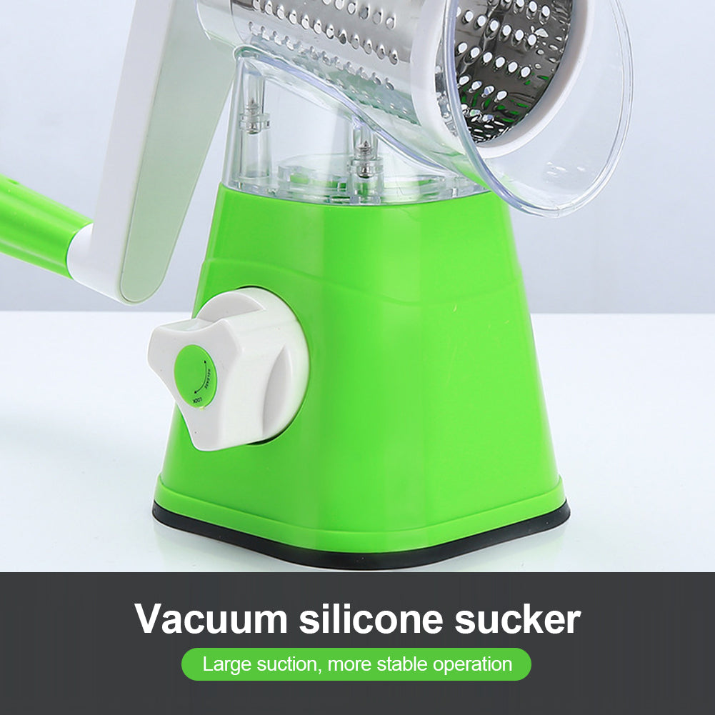 Manual Vegetable Cutter Slicer Multifunctional Round Slicer Table Top Food Processor Blender Cutter( Random Color )