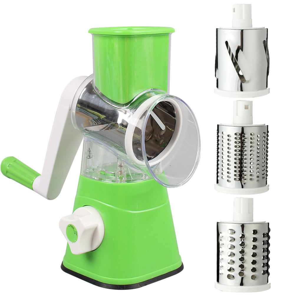 Manual Vegetable Cutter Slicer Multifunctional Round Slicer Table Top Food Processor Blender Cutter( Random Color )