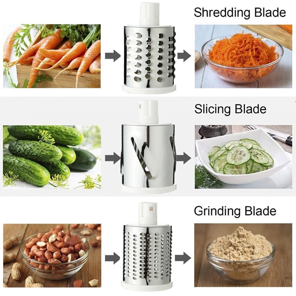 Manual Vegetable Cutter Slicer Multifunctional Round Slicer Table Top Food Processor Blender Cutter( Random Color )