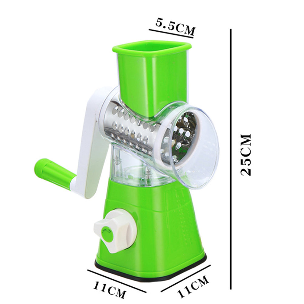 Manual Vegetable Cutter Slicer Multifunctional Round Slicer Table Top Food Processor Blender Cutter( Random Color )